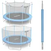 shumee Spodnji drog za trampolin z zunanjo in notranjo mrežo 8-15 ft moder Neo-Sport
