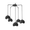 Luster na sajli SOOL 5xE27/15W/230V crna