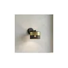 Zidna lampa LUX 1xE27/15W/230V crna/zlatna