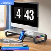 Ice Coorel Postolje za monitor T2 sa USB portovima, RGB, 53x21x8.5 cm, Sivo