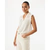 Mexx Ženska bluza MF006103161W, Kratki rukav, Prljavo bela