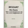 MOZART:SIX DUETS NOS.1-3 K156 OP.75 FOR TWO FLUTES