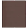 Vidaxl Balkonsko platno rjavo 120x700 cm 100 % poliestrski oxford