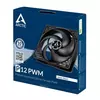 Ventilator ARCTIC P12 PWM, 120mm, 1800 obr/min, black/black