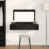 vidaXL vidaXL Stenska omara za ličenje Črn hrast 100x40x70 cm, (22067601)