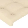 LED posteljno vzglavje krem 203x16x78/88 cm blago