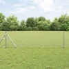 Ograda od lančane veze 25 x 0,8 m Pocinčani čelik Srebrno