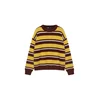Pull&Bear Pulover STWD kostanj rjava/rumena/bela