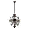 Feiss FE-ADAMS-4P-ANL - Luster na lancu ADAMS 4xE14/60W/230V bronzan