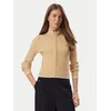 Tommy Jeans Pletena jopica DW0DW23355 Svetlo bež Slim Fit