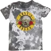 Guns N Roses Majica Classic Logo Unisex Dip-Dye on White M