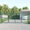 Mrežasta vrtna vrata zelena 350x125 cm pocinčani čelik