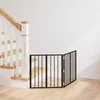 Vrata za pse 2 pcs Crna 60 x 60 cm Cinkani čelik