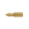 HOEGERT HT1S384 Vijačni nastavek križni PZ1 25mm, S2, titan obloga, tanek, Blister 5 kom