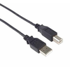 Kabel USB 2.0, A-B, 0,5 m, črn
