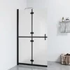 Sklopiva pregrada za tuširanje matirano staklo ESG 110 x 190 cm