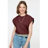 Trendyol Milla Ženska majica TWOSS20TS0021, Bordo