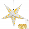 3D LED zvezda 60 cm toplo bela