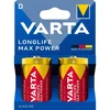 Varta D baterije, dolga življenjska doba največje moči, 2 paketa