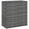 Kutija za vrtne jastuke od PE ratana 100 x 49 x 103,5 cm siva