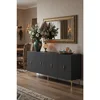 Hanah Home komoda Salkim 180, 180 cm, antracit / zlatna
