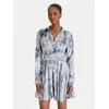 Guess Cocktail obleka W5YK00 WF1T2 Modra Regular Fit