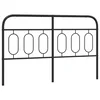 Vidaxl Kovinsko posteljno vzglavje črno 150 cm