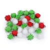 Pom-poms z lureksom O15 mm - Božična mešanica