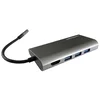 LC POWER LC-HUB-C-MULTI-5 USB Type C Hub, čitač kartica, charging, RJ45, HDMI, Crni
