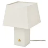 HALGATT Stona lampa, podesivog intenziteta bela/bela keramika, 35 cm