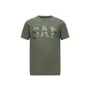 GAP Majica EVERYDAY rjava/kaki/oliva/temno zelena