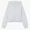 Cropp - Dukserica s kapuljačom i rajsferšlusom - light grey