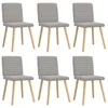 vidaXL vidaXL Jedilni stoli 6 kosov Cloud Grey Fabric, (21832486)