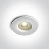 UGRADBENA SVJETILJKA 1×GU10/10W/230V IP65 BIJELA PRIZMA
