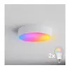 Brilagi - LED RGBW prigušiva kupatilska plafonska svetiljka CLARE 2xE27/9W/230V IP54 Wi-Fi bela