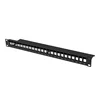 LANBERG PATCH PANEL PRAZEN 24 PORTOV 1U ZA MODULE KEYSTONE ČRN