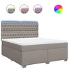 vidaXL vidaXL Box spring postelja z vzmetnico taupe 180x200 cm blago, (21321180)