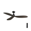 FARO 34301 - Plafonski ventilator PALMA, braon, prečnik 129 cm, IP44 + daljinski upravljač