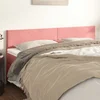 Uzglavlja ružičasta 180x5x78/88 cm baršunasta