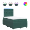 Vidaxl Box spring postelja z vzmetnico temno zelen 120x190 cm žamet