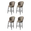 Hanah Home Set barskih stolica Alte, 4 komada, Bež-crni
