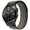 BStrap Velcro Nylon pašček za Samsung Gear S3, black rainbow