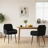 Trpezarijske stolice 2 pcs Baršun Crna 59 x 59,5 x 90 cm