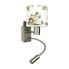 Brilagi - LED fleksibilna lampa BOBO 1xE27/25W/230V + LED/3W, mat, hrom/bela/zelena/džungla