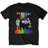 The B-52s Majica Rainbow Stripes Unisex Black S