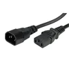 Secomp Roline Monitor Power Cable, IEC320 C14 - C13, black, 1.0m