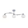 Luster na šipci CONNOR 3xE27/15W/230V sjajni hrom/bela