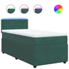 vidaXL vidaXL Box spring postelja z vzmetnico temno zelena 100x200 cm žamet, (21306343)