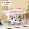 Jeko&Jeko Kutija za odlaganje, 2.5 L, 21x16x12cm, Providno-roze