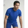 Sinsay - Sportska majica slim fit sa kontrastnim panelima SNSY PERFORMANCE - plava